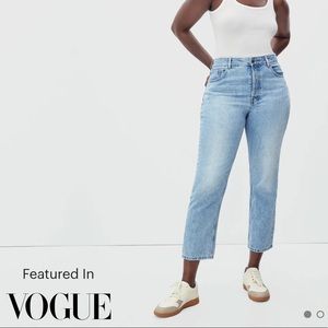 Everlane Curvy 90’s Cheeky Jean - Vintage Sunbleached Blue - 30 Crop